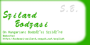 szilard bodzasi business card